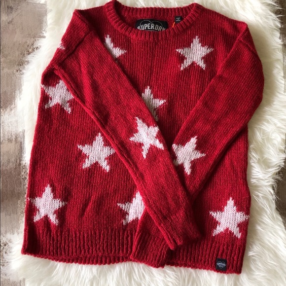 Superdry Red Star Sweater SZ US4 - Picture 2 of 4